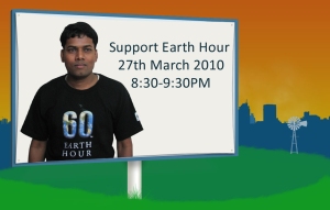 Support Earth Hour by Shashidhar Kumar